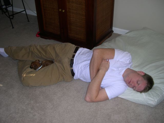 Sleeping with dad