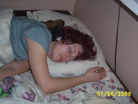 Sleeping with Mom