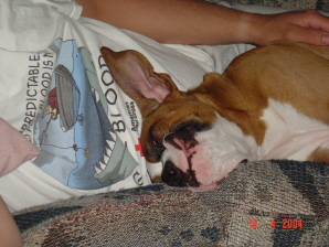 snoozin with daddy