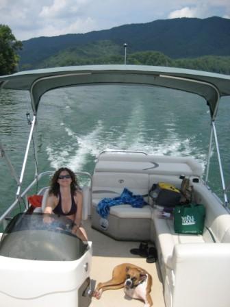 Star on the boat