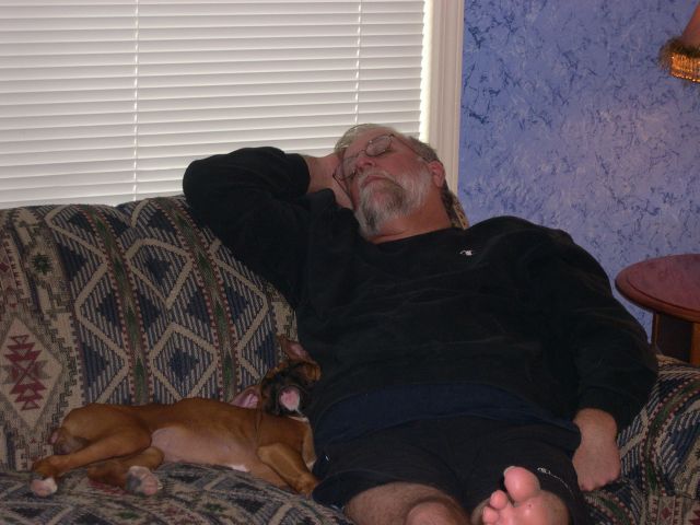 Sunday afternoon nap with grandpa