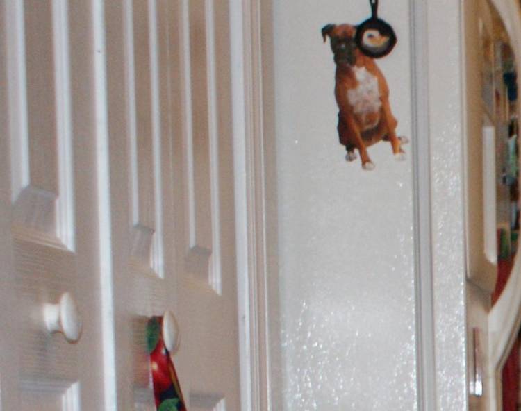 Tasha and Hurley with Dad on Easter