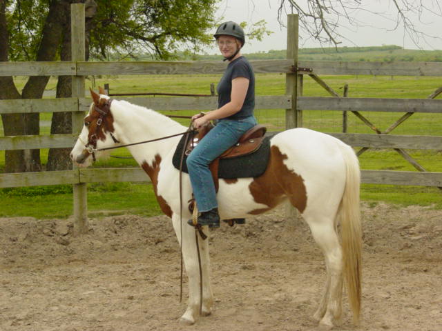 Taz Under Saddle