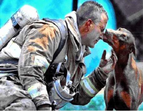 The Doberman & The Fireman