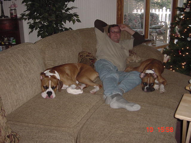The Gang watching football