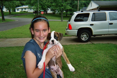 The new pup Finley