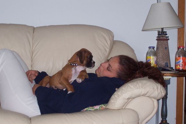 Troy with Mommy
