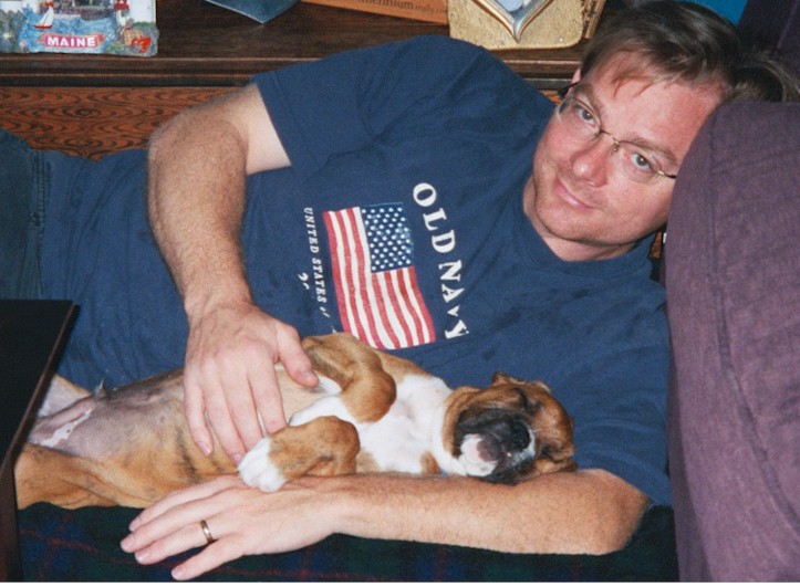 Watchin' football with my Dad....