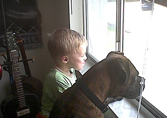 watching for daddy