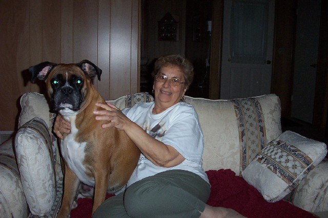 Whadya mean I'm too big to sit on Gramma's lap?
