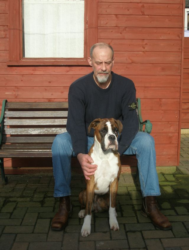 With Daddy at 8 months - WOW!