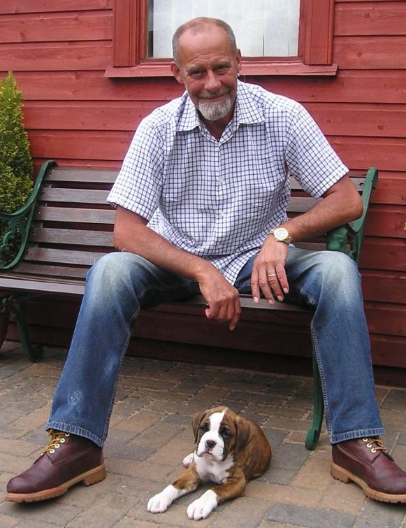 With Daddy at 8 weeks - awwwwww!
