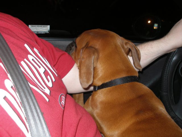 Xan sleeping on Daddy