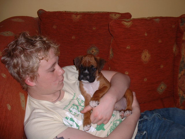 Zeb getting a cuddle